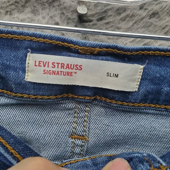 Levi Strauss Jeans Mens 32x32 Blue Slim Fit Denim Classic Style Denim - Picture 2 of 12